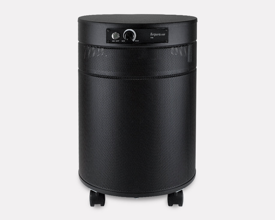 Black F700 Formaldehyde, VOCs and Particles air purifier from Airpura Industries